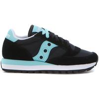 saucony sneaker jazz in black suede and nylon womens shoes trainers in ...