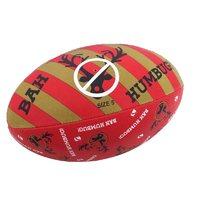 Samurai Bah Humbug Christmas Rugby Ball