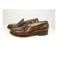 Samuel Windsor Formal Loafers Size 9 Featuring Chocolate Brown Leather