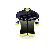 santini interactive 3 short sleeve jersey yellow 3x large