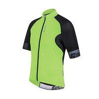 Santini Fs94375coolz Cool Zero Short Sleeve Jersey - Green, Medium