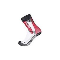 Santini Comp 2 Profile Coolmax Socks - Red, Medium/large