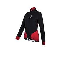 santini womens beta wind stopper free 210 jacket red small