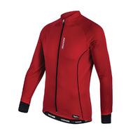 Santini 365 Ora Long Sleeve Thermo Fleece Jersey - Red, Small