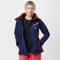 salomon womens fantasy ski jacket navy navy