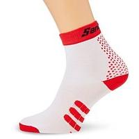 Santini 365 Men\'s Two Medium Profile Qskin Socks - Red, X-small/small