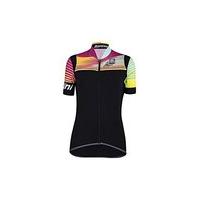 santini womens anna 2 short sleeve jersey black x large