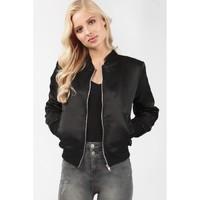 SATIN BOMBER JACKET