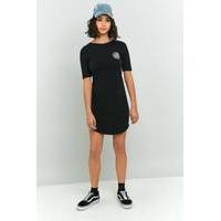 santa cruz cali dot short sleeve t shirt dress black