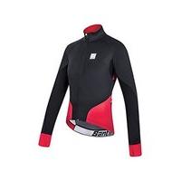 Santini Fashion Beta Wind Stopper Jacket - Black/red, 3x-large