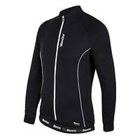 Santini 365 Ora Long Sleeve Thermo Fleece Jersey - Black, X-large