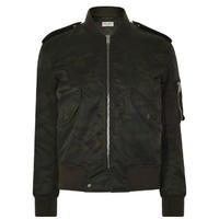 SAINT LAURENT Camouflage Bomber Jacket