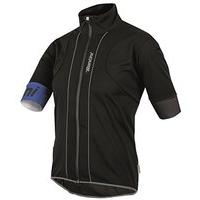 Santini Sp33475 Reef Water And Windresistant Jersey- Black, Small