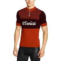 Santini Short Sleeve Jersey - Dark Red/dark Red, Medium