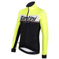 Santini 365 Meridian Warms Ant Winter Jacket - Black/yellow, X-large