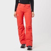 salomon womens stormspotter ski pants orange orange