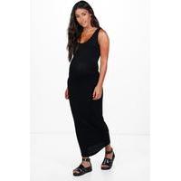 Sara Basic Midaxi Dress - black