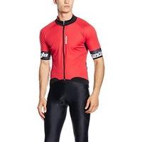 santini fashion beta wind stopper short sleeve jersey red x large