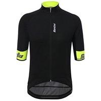 Santini Clothing- Fs97075beta2 - Santini Beta 2.0 Short Sleeve Wind Jersey Black