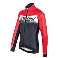 Santini 365 Meridian Warms Ant Winter Jacket - Black/red, Large