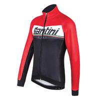 Santini 365 Meridian Warms Ant Winter Jacket - Black/red, Medium