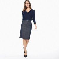 Sailor Denim Pencil Skirt - Dark Blue