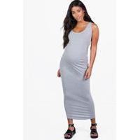 sara basic midaxi dress grey