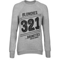 Sarah Blondies 321 Sweater Top - Light Grey