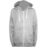 samantha plain zip hoodie grey