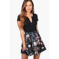 sarah printed skater skirt multi