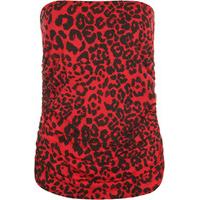 Savanna Animal Print Bandeau - Red