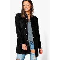 Salena Suedette Utility Jacket - black