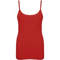 Sandra Strappy Camisole Vest Top - Red