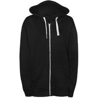 Samantha Plain Zip Hoodie - Black