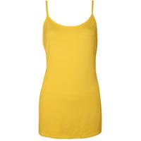 Sandra Strappy Camisole Vest Top - Yellow
