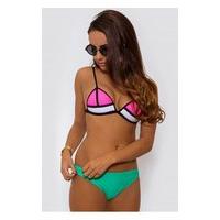 savannah pink two tone bikini