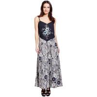 savage culture dress aster womens long dress in grey