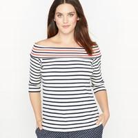Sailor Stripe T-Shirt with Boat Neck