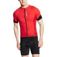 santini 365 mens ora short sleeve jersey red large