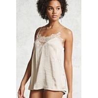 Satin Eyelash Lace Cami