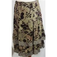 Sand Copenhagen size 34 brown devore velvet skirt