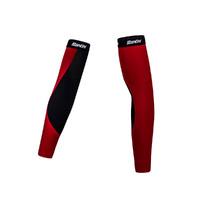 Santini Fashion Beta Wind Stopper Arm Warmers - Black/red, X-small/small