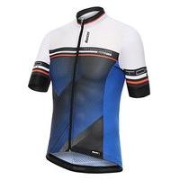 santini mens tono short sleeve jersey white medium