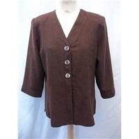 Saloos - Size: 14 - Brown - Smart jacket