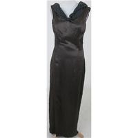 Sandmartin: Size S: Brown & black evening gown