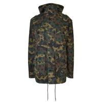 saint laurent star camouflage hooded jacket