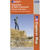 Sanquhar & New Cumnock - OS Explorer Active Map Sheet Number 328