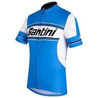 Santini Sp94275taucl Tau Short Sleeve Jersey - Turquoise, Medium