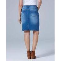 Sadie Stretch Denim Knee Length Skirt