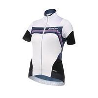 santini womens qom short sleeve jersey white medium